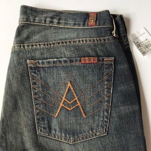 NWT 7 For All Mankind sz32 mid-rise bootcut jeans